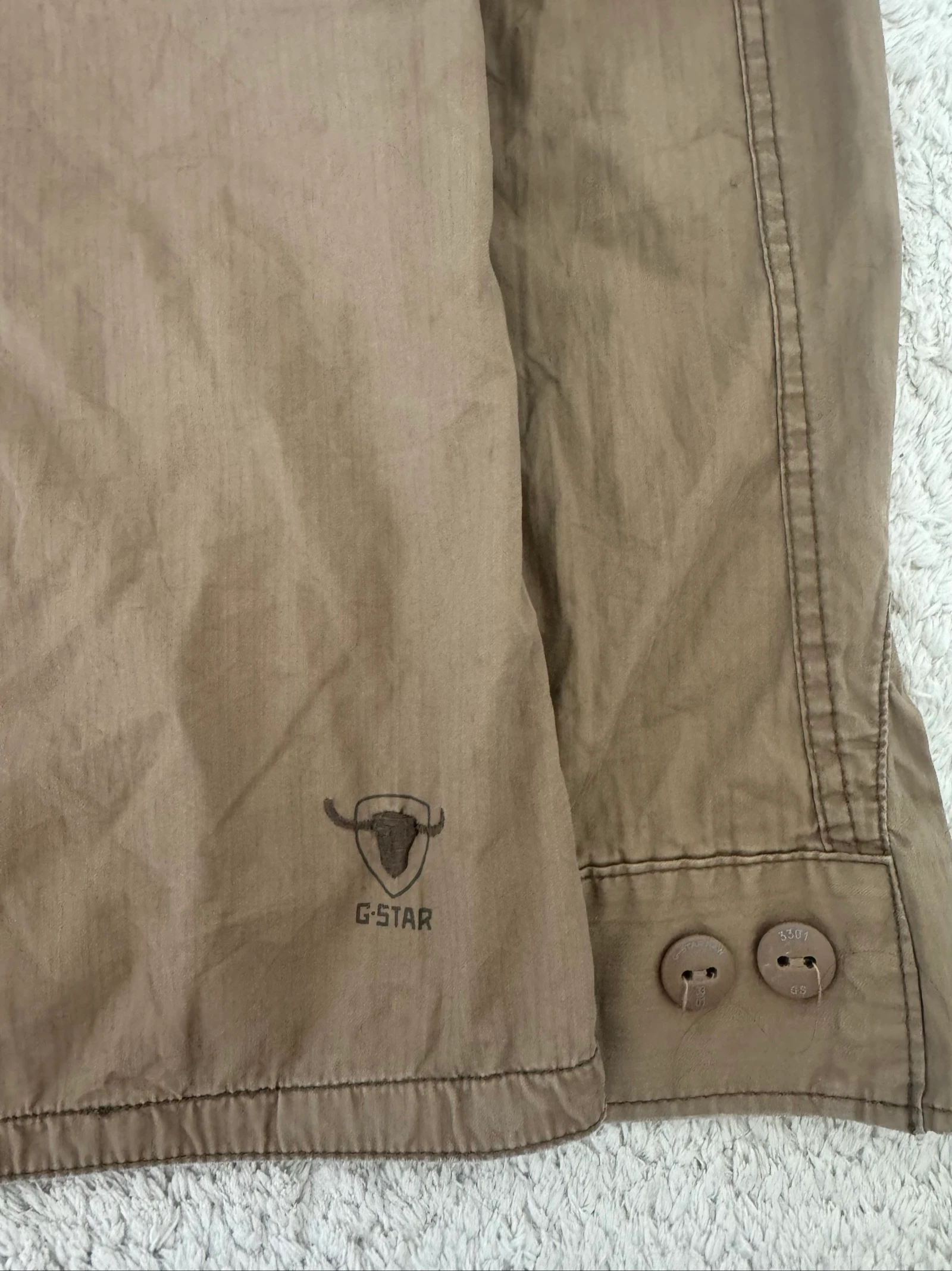G-Star RAW Officer Delta Military Field Jacket Brown Utility Cotton Vintage L – photo 6